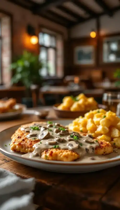 schnitzel y setas una delicia alemana 1