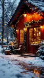 D02-HELSINKI: Cafe Regatta nevado en Navidad