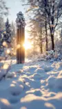 D02-HELSINKI: El parque Sibelius bajo la nieve