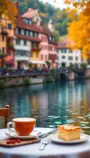 TUBINGA: Domizil Tübingen, desayuno junto al río