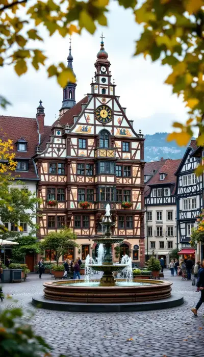 TUBINGA: Marktplatz curiosidad en ventana